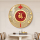 
Jile Duofu character hanging painting, entrance hallway, corridor, circular decorative painting, living room, dining room, sofa, TV background wall, small pendant Y9227-Fuyun Linmen-E 50*50cm [Aluminum alloy frame] Golden art micro spray