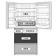 Panasonic Kühlschrank sechstüriger NRF673WXX5 Klimaiger frostfreier Nanometer x Geruchsentfernung Schwarzer Spiegel NR-F673WX-X5
