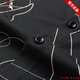 Holzspecker Ice Seide Kurzarm Shirt Herren 2025 Sommer New Business Casual Slim Printed Revers Shirt No gesiedelte Faltenkühlung Schwarzes Muster 165/84a/3895-105Jin [Jin entspricht 0,5 kg]