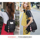 Neue Mode und vielseitige koreanische Stil Trendy Rucksack Anti-Diebstahl Schoolbag Damenbeutel Einfacher Schulbag Großkapazität Mama-Tasche Schwarz kleiner Größe