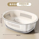 Added kitchen sink drain basket double-layer thickened fruit plate home living room coffee table sink drain basket