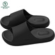 Woodpecker Anti-odor slippers for men in summer 2025 new indoor home thick-soled anti-slip silent eva sandals for men wearing black [air cushion feeling] 36-37 standard size (inner length 235MM)