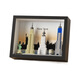World landmarks and architecture city New York Dubai skyline assembled toy building blocks decorative painting hanging painting Dubai skyline 757 particles [photo frame color