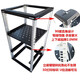 9U12U18U Einfacher offener Netzwerkschrank Mikrofonschrank Airbox -Verstärker Audio -Rack -Montageschrank Schwarze Höhe 695*Tiefe 328 A Schicht 0x0x0 cm