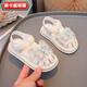 Lingkaqi atmungsaktiv und rutschfeste Mädchen Sandalen Süße Bogen Kulomi Sommer Neue Kinderschuhe Anti-Schlupf-Mode-vielseitiges Mädchen DM-9902 Weiß 29 Größe 17.0cm