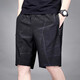 Romon Casual Shorts para hombres 2025 Summer transpirable delgado suelto de hielo seco seco seda de baloncesto de gran tamaño Pantalones de cinco puntos 7022 Color negro de bolsillo de bolsillo de color negro 3xl 150-165Jin [Jin es igual a 0,5 kg]
