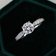 AVHE white platinum four-prong cultured diamond ring platinum carat diamond ring wedding proposal gift Chinese Valentine's Day diamond ring platinum diamond ring-1 carat D color VVS main diamond