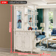 Gu Jia Duke 2025 new doorway integrated solid wood European style entrance cabinet wine cabinet living room partition cabinet double-sided room cabinet screen 695 (0.9 meters) assembly frame structure