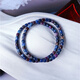 DOLD Natural Old Mine Shu Jilai Interstellar Blue Purple Straight Cut Bracelet Women's Suji Stone Shu Jilai Crystal Jewelry About 4MM Send One Shu Jilai/Su Jishi