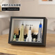 World landmarks and architecture city New York Dubai skyline assembled toy building blocks decorative painting hanging painting Dubai skyline 757 particles [photo frame color