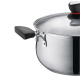 Supor (Supor) 304 acero inoxidable sopa de sopa roja pequeña sopa de olla de olla de olla de olla de olla de gas de olla caliente cocinera de inducción de gas universal adecuado para 3-5 personas versión espesada mejorada + red vapor de 24 cm