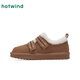 Hotwind retro snow boots women's shoes winter new women's casual boots plus velvet warm short cotton shoes thick bread shoes 02 brown (H89W25815) 38