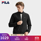 FILA Official Men's Woven Jacket 2025 Winter New Business Commuting Jacket Basic Casual Jacket True Black-BK L 175/96A/L