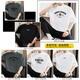 Vancl Eslite 260g schweres reines Baumwoll-T-Shirt T-Shirt Herren kurzärmelig Sommer Trendy Lose Round Neck T-Shirt Top American Baumwoll halbärmelte M09-T673 White + Beige s