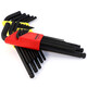 Cabeza de pelota Hexagon llave negra Hexagon Key 10992 10946 10999 12146 Cabezal plana_métrico 6-paquete 1.5-5 mm