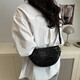 Bolsa pequeña para mujeres 2025 Summer Nuevo moderno Versátil Crossbody Bag de un hombro Bolsa de silla de montar en la parte superior del hombro 6249 Negro