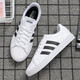 Adidas Men's Shoes Мужские новые спортивные туфли для ботинки для ботинки с дышащими туфлями белые туфли Canvas Shoes Casual Shoes aw3889/белый холст 41