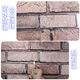 Retro imitation brick 3D wall sticker self-adhesive thickened household decoration and renovation wallpaper rental house to protect against ugliness and moisture-proof pastoral style fancy 82-1049 [30x30 cm]