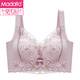 Modal underwear women's small breasts gathered and lifted chest to prevent sagging and expansion bra medium-thick, no steel ring adjustment type comfort bra, Xiangtao purple 80B 36