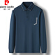 T-shirt Pierre Cardin Ice Silk T-shirt masculin à manches longues à manches à manches à manches à manches à manches longues T-shirt à séchage rapide à séchage à séchage à séchage à la tête du T-Blood avec pochets de poche haqing-7036 m 165