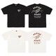 Lee Kids Japanese Retro English Letters Cartoon Imprimé à manches courtes à manches courtes en bambou T-shirt en vrac 3890 noir M