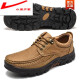 
Xiaohuili's first layer cowhide Xiaoyao camel men's shoes genuine leather plus velvet cotton shoes outdoor casual hiking shoes dad's shoes official khaki 6198 38