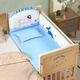 
Good kids crib splicing large bed solid wood multi-functional newborn children's bed movable cradle baby bb bed small bed [mosquito net] Others Assembly Frame structure