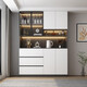 
Sideboard cabinet wall integrated display cabinet modern simple storage cabinet household wine cabinet tea cabinet storage storage cabinet style 12240*40*220 SF Express installation