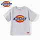 Dickies Kinderkleidung Kinder kurzärmeliges T-Shirt für Sommerjungen reine Baumwolle atmungsaktive halbe Ärmeln Girls Mode College Style Summer Kleid modisch