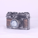 Sanqihu American retro creative camera model ornament store home decoration coffee shop European craft gift plaid 16803 gold