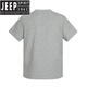 Jeep Spiritf6627 Street Trend Neutral Dekonstruktion Spleißdesign Herren Fit Box Edition Raum Baumwolle Kurzarm T-Shirt Schwarz S