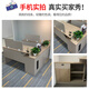 Semphia staff desk simple modern financial table screen booth office desk and chair combination single seat