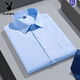 Playboy (PLAYBOY) summer short-sleeved shirt for men business casual stripes without trace middle-aged and young cotton shirt large size formal top for men DX6624 38