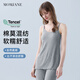 Mom Jane Mallfeeding Suspender gilet pour les femmes enceintes qui allaitent le printemps et l'automne, le style mince peut être porté à l'extérieur et sous-vêtements avec une base intérieure sans porter de couvercle de soutien-gorge gris xl