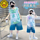 G.DUCKKIDS Children's Clothing Boys Summer Sleeveless Vest Set 2025 New Summer Medium-Grand Children's Boys Sports and Handsome Summer Style TZK693-Blue Set 140 Recommended height 130-140 cm