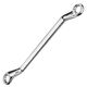 Stanley (STANLEY) Plum Blossom Wrench Double-head Extended Dual-purpose Mirror Polished Wrench Hexagonal Chrome Plum Blossom Auto Repair Wrench Complete Set /2 Pack /6-7#8-10/