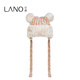Lannuo colorful parent-child hat knitted woolen hat for women autumn and winter 2024 new Northeast cold protection equipment large head hat apricot adult (56-58cm)