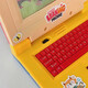 Shantoulin Village English Simulation Laptop Lernmaschine Einziehbarer Mausklang und Licht Kinder frühes Bildung Spielzeug Little Boy Geschenk gelb