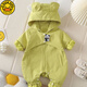 G.Duckkids ropa de primavera para bebés para salir a los bebés Spring y Autumn Onesie Clothes para salir a la ropa por salir a la chaqueta trepar ropa fruta verde 73 cm 73 Peso recomendado 10-15 Jin [Jin equivale a 0.5 kg]