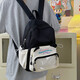 
Transparent pain bag Japanese backpack Barji large capacity backpack cute ins student bag school bag women's backpack black