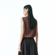 
Peacebird [same style in the mall] 25 autumn new vest-style texture lapel sweater for women A1EEF3P02 cloth bag brown S 155