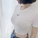 
Nike (NIKE) sports T-shirt for women in summer new casual loose round neck solid color short short sleeve DD1329 official authentic red DJ6236-693 M