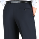 Pier Cardin High-End Light Luxury Mulberry Silk Casual Hohose Herren mittleren und älteren Hochtätigkeits-Anzughosen Sommer-Dünner Dünner Papa-freier Männerhose Black 9901 [Frühling, Herbst und Winter] M Größe 29 [2 Fuß, 2 Taille] 74c