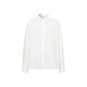 
Evely anti-wrinkle basic shoulder style workplace commuting cotton shirt for women 2025 autumn new small top This white S 80-105Jin [Jin equals 0.5 kg]