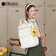 Lesportsac lebo shidou ya joint couleurs solide sac à dos grande capacité sac à dos simple de style collégial salfe blanc