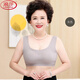 浪莎（LangSha）大码中老年人内衣女无痕无钢圈夏运动背心胸罩薄款肥胖妈妈款文胸 二件装：（粉色+粉色） 3XL ：适合【175-195斤】