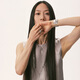 Sujue Sudrov 2025s / s Gence Shape Lumaplume Series Feather Long Collier Pull Silver Silver