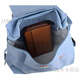 Longchamp (Longchamp) Longchamp Lepliage Feste Farbe Sticklogo Logo Flip Reißverschluss Öffnung und Schließung großer Kapazität Nylon Schoolbag Rucksack Doppelhimmelblau