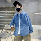 Rongxitu Boys Shirt à manches longues veste de jean décontractée Spring and Automn Style Boys Top 5012 Style 120