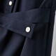 Shangdubi Lap folding sleeves V-neck temperament dress for women in summer cross belt contrasting color buckle A-line skirt slim midi skirt
